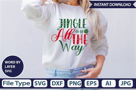 Jingle All The Way SVG Cut File Graphic By GraphicPicker Creative Fabrica