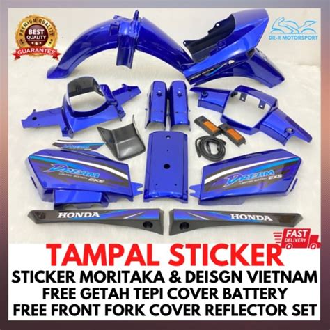 Honda Ex Ex Dream Body Cover Set Siap Tampal Sticker Free Gift