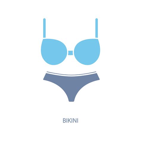 Bikini Concept Line Icon Simple Element Illustration Bikini Concept Outline Symbol Design