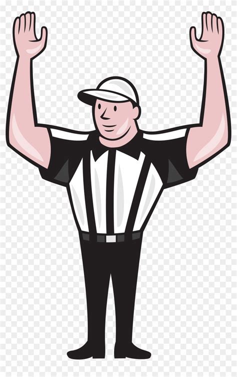 Clipart Of A Soccer Referee Royalty Free Vector Illustration By