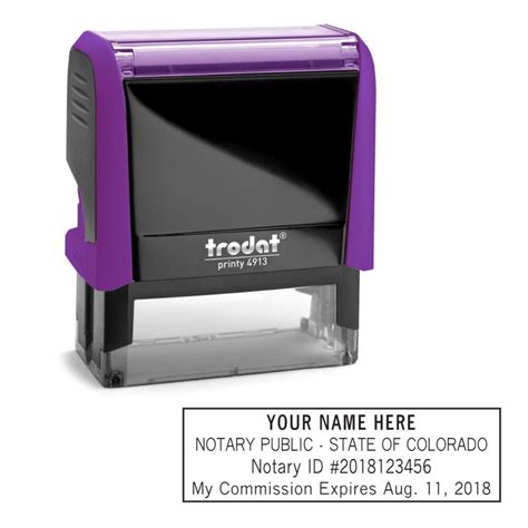 Colorado Notary Stamp Order Online Fast Shipping