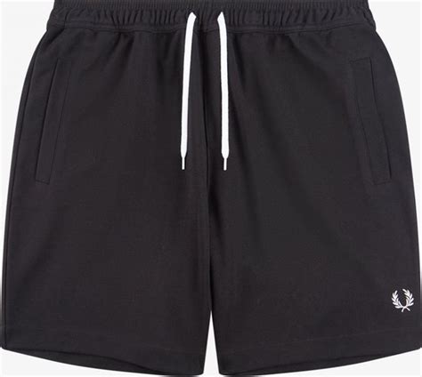 Fred Perry Reverse Tricot Short Zwart S Bol