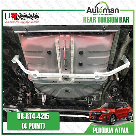 Perodua Ativa Ultra Racing Rear Torsion Bar Frame Brace 4 Points