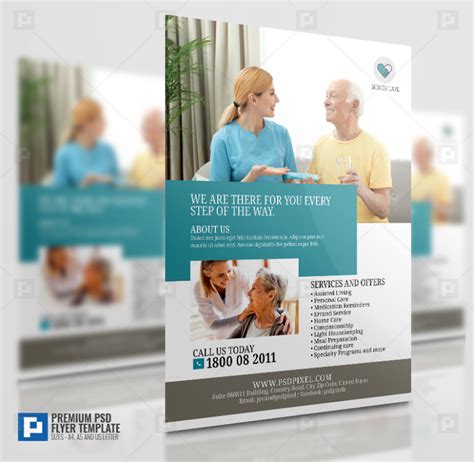 Senior And Elderly Care Flyer Psdpixel