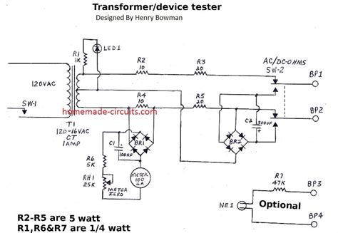 Transformer Circuit Diagram - Wiring Draw