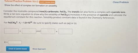 Consider the insoluble compound iron(II) carbonate, | Chegg.com