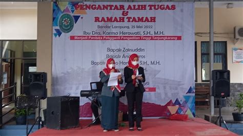 Pengantar Tugas Dan Ramah Tamah Pengadilan Negeri Tanjungkarang Kelas