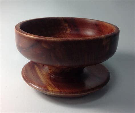 Wood Bowl Red Cedar Lathe Turned Handmade Etsy