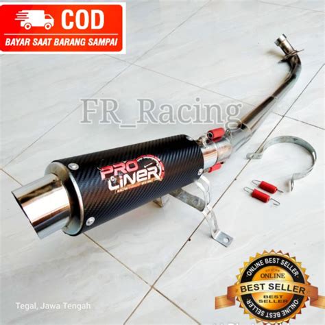 Jual Knalpot Racing Proliner Karbon Supra Kharisma Blade Revo