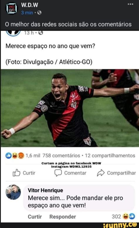 O melhor das redes sociais são os comentários Merece espaço no ano que