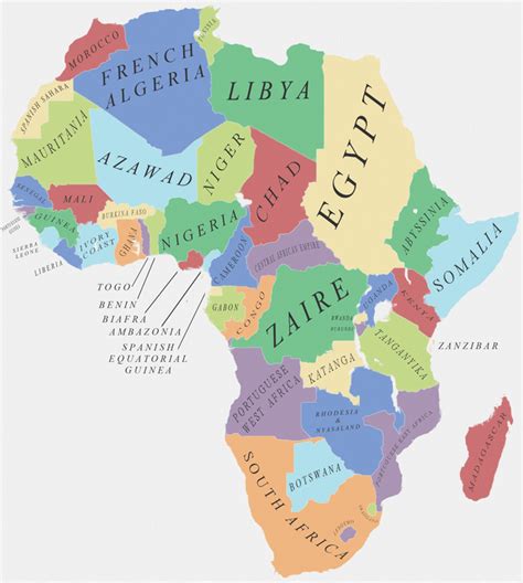 Alternate African History Map 2000 Ad Imaginarymaps