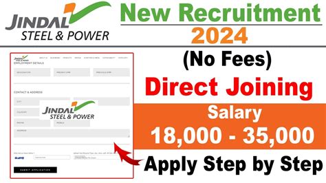 Jindal Steel Recruitment 2024 Apply Online Private Company Job