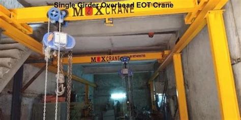 Mox MOX056 Single Girder Overhead EOT Crane For Industrial At Rs