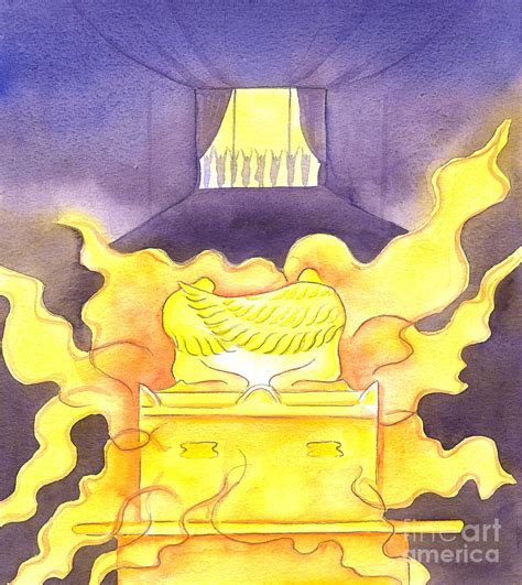 The Glory Of God Rested Upon The Ark Of The Covenant Painting By