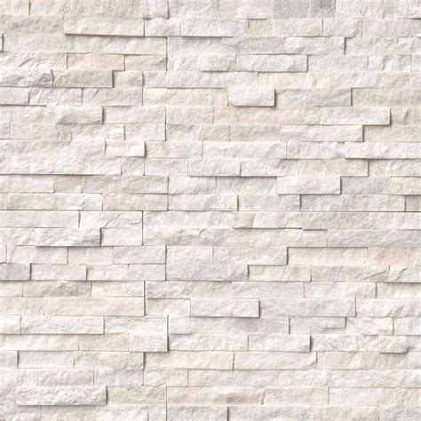 Arctic White Stacked Stone Msi Wall Tile Veneers Stacked Stone