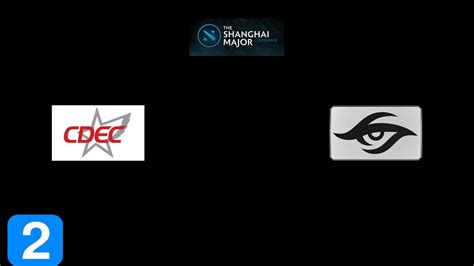 CDEC Gaming Vs Team Secret Game 2 Shanghai Major Full Highlights Dota