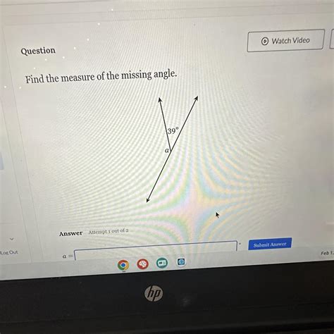 Find The Measure Of The Missing Angle Brainly