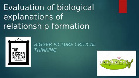 Ib Relationships Evaluation Of Biological Explanations Of Formation