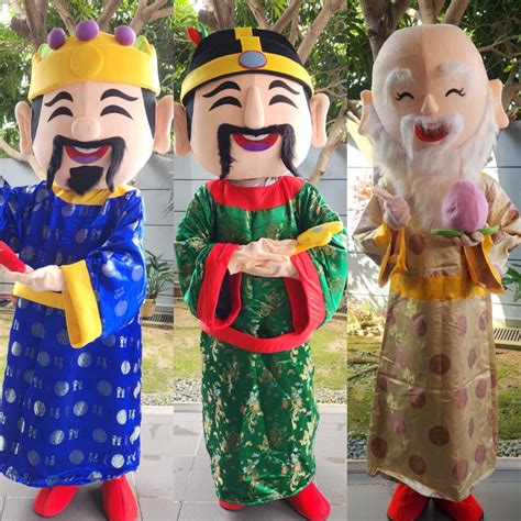 Prosperity God Fu Lu Shou 3 Set Mascot Costume Lifestyle Services