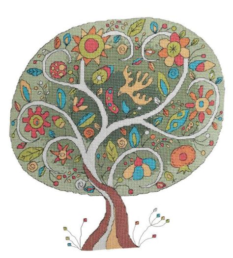 Cross Stitch Pattern Embroidery Tree Of Life Pattern For Your Etsy