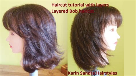 Long Layered Haircut Tutorial Medium Long Length Layered Bob Haircut