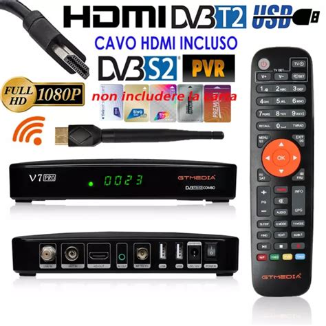 Decoder Digitale Terrestre K Tivusat Mediaset Premium Hdmi Pvr Sat