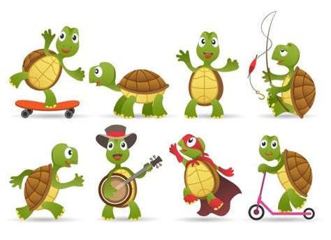 Turtles Ilustrasi Grafik Vektor Clip Art Bebas Royalti