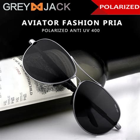 Promo Grey Jack Kacamata Hitam Sunglasses Polarized Aviator Pria Keren 3088 Cicil 0% 3x ...