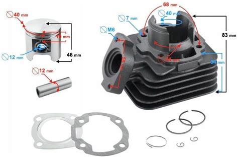 Cz Ci Motocyklowe Moretti Cylinder T Cm Peugeot Buxy