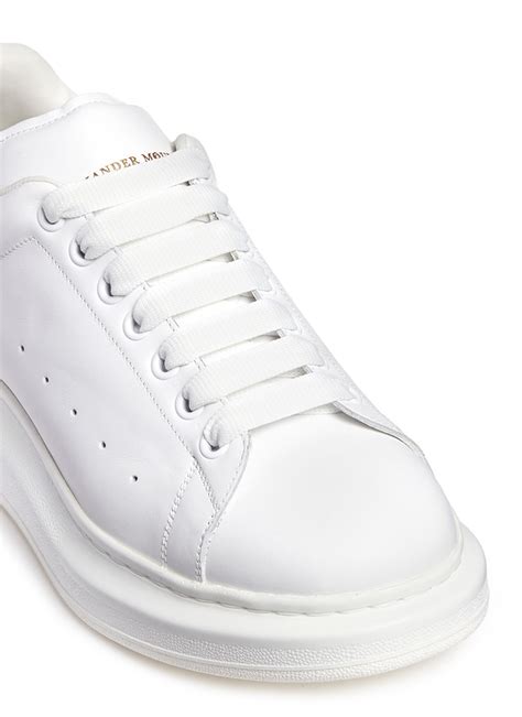 Lyst Alexander McQueen Larry Chunky Outsole Leather Sneakers In