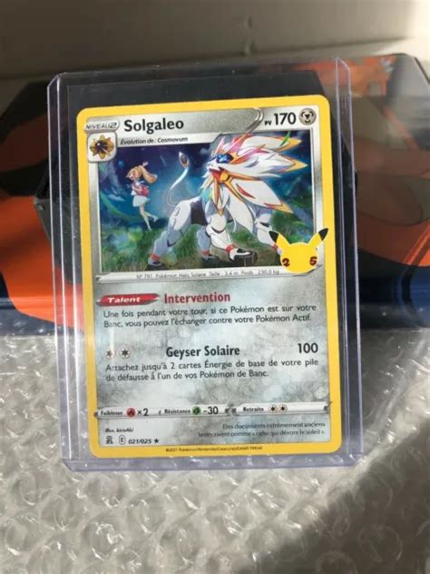 CARTE POKÉMON SOLGALEO 021 025 Holo Célébrations 25 Ans Neuve Fr EUR 1