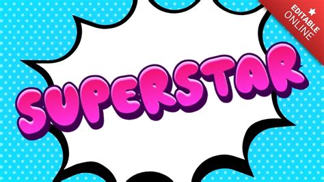 Superstar Text Effect Generator