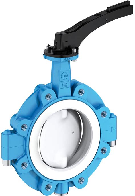 Butterfly valve T 214 A EBRO ARMATUREN Gebr Bröer GmbH lever