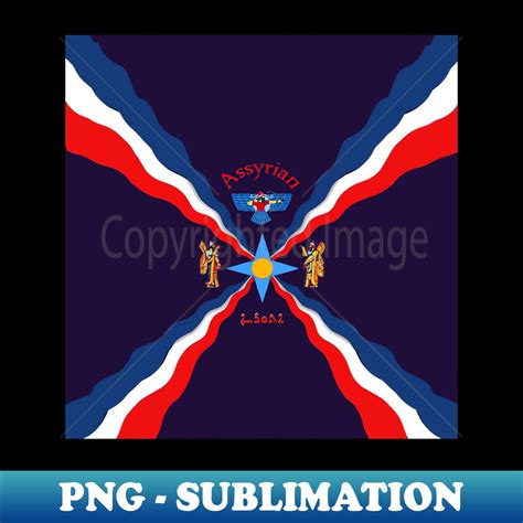 ASSYRIAN Flag Symbols - PNG Sublimation Digital Download - | Inspire Uplift