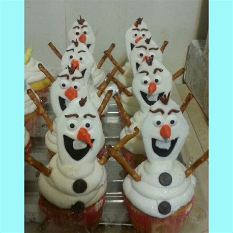 Olaf Cupcakes Olaf Cupcakes Olaf The Snowman Cupcakes