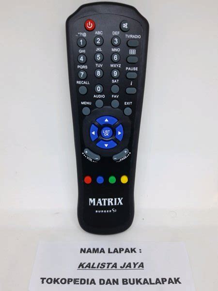 Jual REMOTE REMOT RECEIVER PARABOLA MATRIX BURGER S2 ORIGINAL ASLI Di