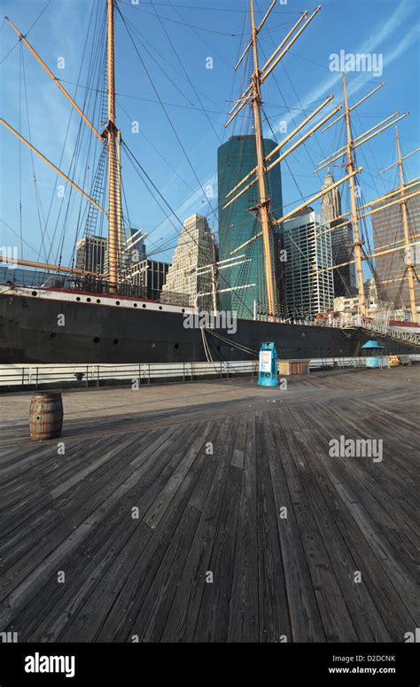 South Street Seaport New York Stock Photo Alamy