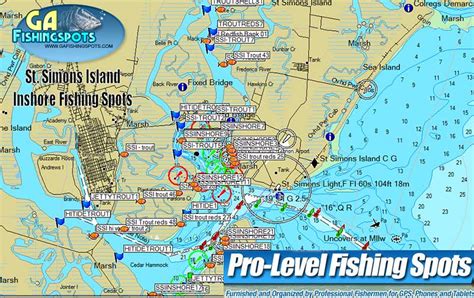 St. Simons Island Fishing Spots | GPS FIshing Spots at St. Simons ...