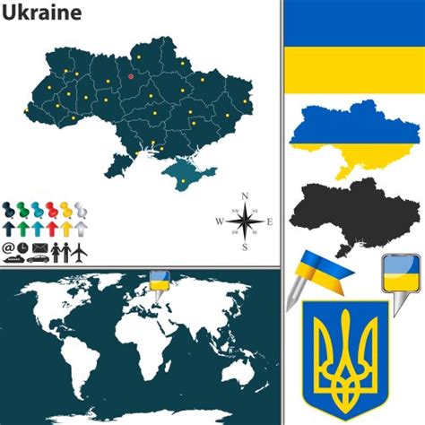 Map Of Ukraine Royalty Free Vector Image Vectorstock