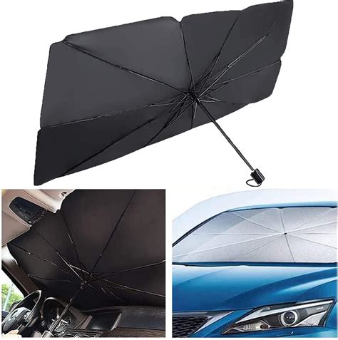 Car Windshield Sun Shade Umbrella Foldable Car Sun Umbrella For Windshield Sun Protection