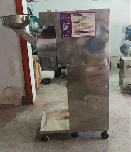 Semi Automatic 5 Hp Platinum 2 In 1 Pulverizing Masala Machine 30 Kghr At Rs 55000piece In