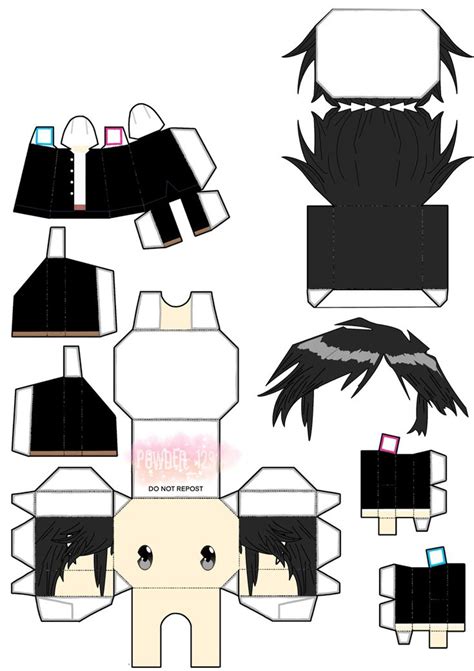 Tsukada Satoru Ranfren Papercraft In Paper Doll Template Paper