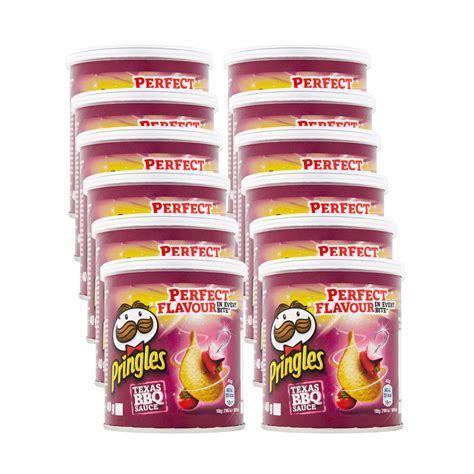 Pringles BBQ Flavour Potato Chips 40 G Pack Of 12 Bulkco