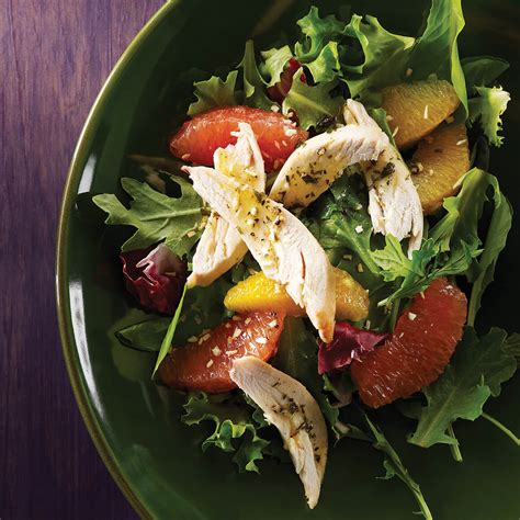 Salade De Poulet Au Citron Et La Roquette Avec La Vinaigrette D