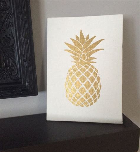 Pineapple Wall Art Pineapple Sign Pineapple Canvas Art Pineapple