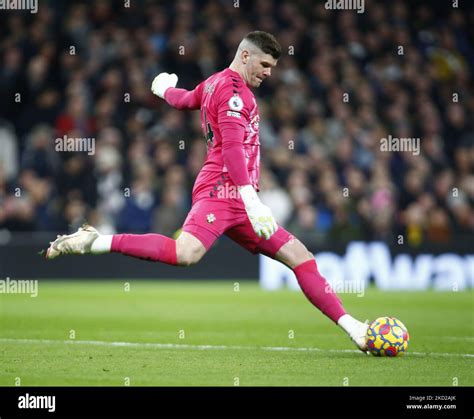 Southamptons Fraser Forster During Premier League Between Tottenham