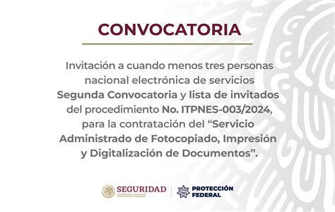 Procedimiento No Itpnes 0032024 Para La Contratación Del Servicio