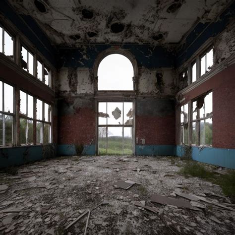 Large Empty Abandoned Building Liminal