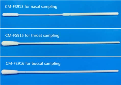 Oropharyngeal Nasopharyngeal Pcr Swab Flocked Oral Throat Swab For