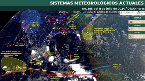 Frente Frío Ondas Tropicales 8 Y 9 Dejarán Lluvias Descargas